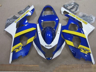 Suzuki GSXR 600 K4 04-05 Motorrad Verkleidungen - Blau Weiß Gelb