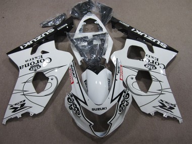 Suzuki GSXR 600 K4 04-05 Motorrad Verkleidungen - Weiß Corona Extra Motul