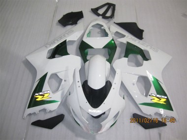 Suzuki GSXR 600 K4 04-05 Motorrad Verkleidungen - Weiß Grün