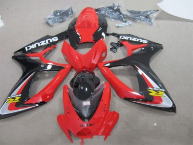 Suzuki GSXR 600 K6 06-07 Motorrad Verkleidung - Rot Schwarz