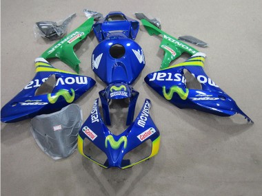 Suzuki GSXR 600 K6 06-07 Motorrad Verkleidungen - Blaus Movistar Castrol