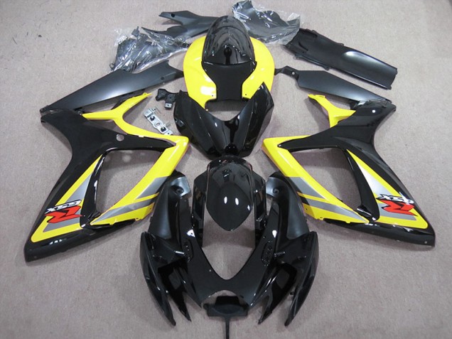 Suzuki GSXR 600 K6 06-07 Motorrad Verkleidungen - Schwarz Gelb Suzuki GSXR 600 K6 06-07 Motorrad Verkleidungen - Schwarz Gelb