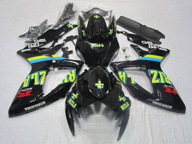Suzuki GSXR 600 K6 06-07 Motorrad Verkleidungen - Schwarz Gelb Rizla