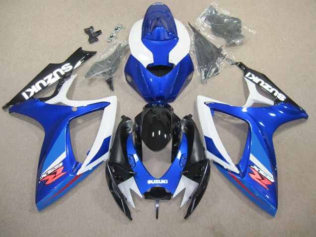 Suzuki GSXR 600 K6 06-07 Motorrad Vollverkleidung - Blau Weiß Suzuki GSXR 600 K6 06-07 Motorrad Vollverkleidung - Blau Weiß