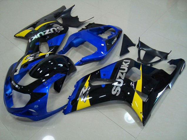 Suzuki GSXR 750 K1 K2 K3 01-03 Motorrad Verkleidungen - Blau Schwarz Suzuki GSXR 750 K1 K2 K3 01-03 Motorrad Verkleidungen - Blau Schwarz