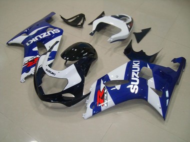Suzuki GSXR 750 K1 K2 K3 01-03 Motorrad Verkleidungen - Blau Weiß