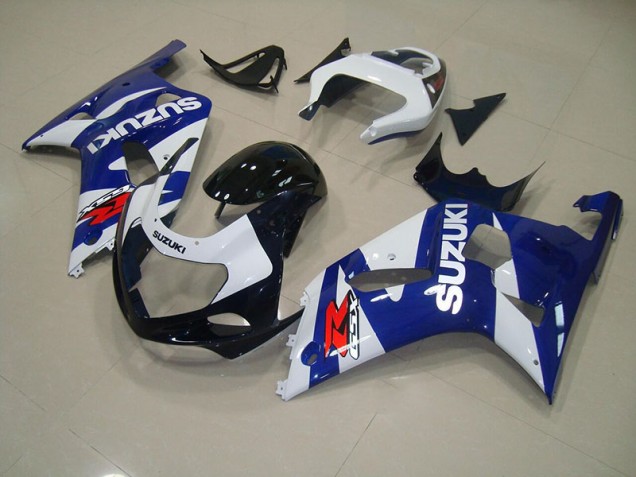 Suzuki GSXR 750 K1 K2 K3 01-03 Motorrad Verkleidungen - Blau Weiß Suzuki GSXR 750 K1 K2 K3 01-03 Motorrad Verkleidungen - Blau Weiß