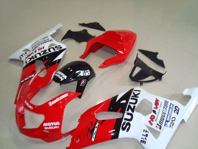 Suzuki GSXR 750 K1 K2 K3 01-03 Motorrad Verkleidungen - Rot Weiß Motul Suzuki GSXR 750 K1 K2 K3 01-03 Motorrad Verkleidungen - Rot Weiß Motul