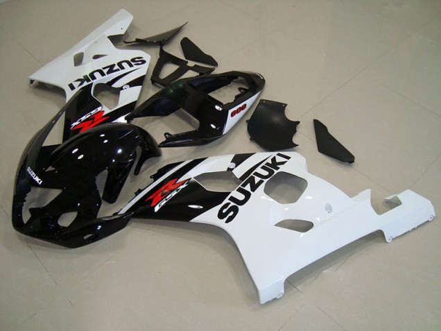 Suzuki GSXR 750 K4 04-05 Motorrad Verkleidung - Schwarz Weiß