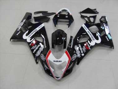 Suzuki GSXR 750 K4 04-05 Motorrad Verkleidungen - Schwarz Rot Beacon