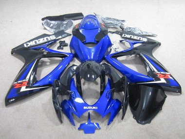 Suzuki GSXR 750 K6 06-07 Motorrad Verkleidungen - Blau Schwarz