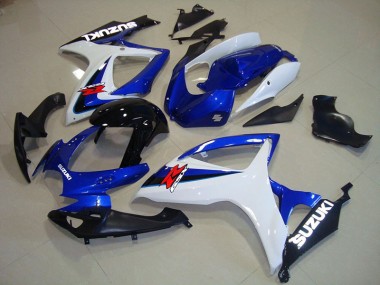 Suzuki GSXR 750 K6 06-07 Motorrad Verkleidungen - Blau Weiß Schwarz