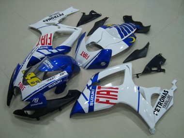 Suzuki GSXR 750 K6 06-07 Motorrad Verkleidungen - Weiß Blau Fiat 46