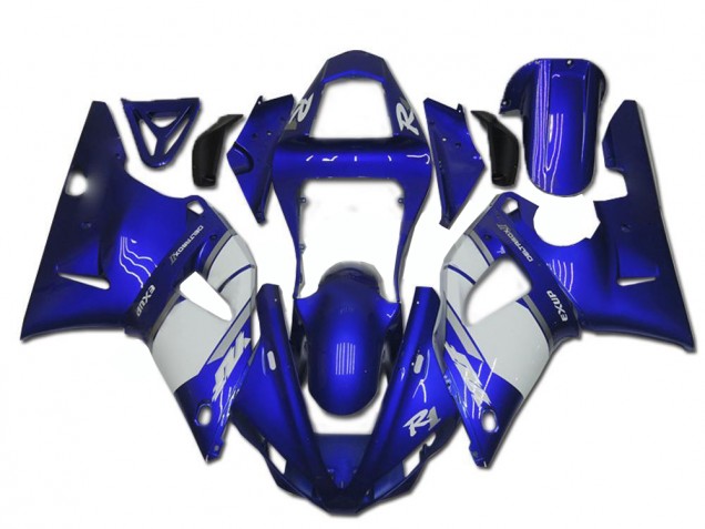 Yamaha R1 00-01 Motorrad Verkleidung - Blau Weiß Yamaha R1 00-01 Motorrad Verkleidung - Blau Weiß
