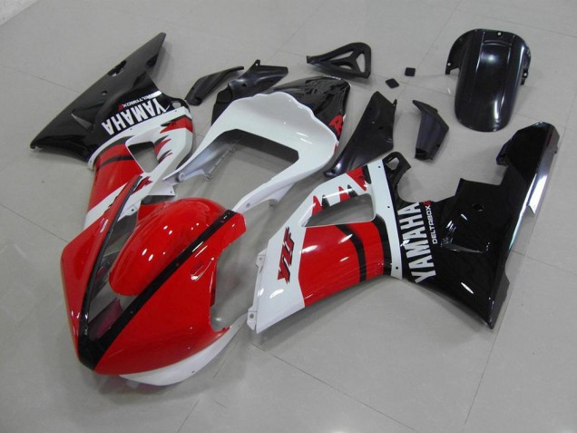 Yamaha R1 00-01 Motorrad Verkleidungen - Rot Schwarz Weiß Renn Version Yamaha R1 00-01 Motorrad Verkleidungen - Rot Schwarz Weiß Renn Version