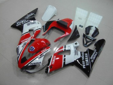 Yamaha R1 00-01 Motorrad Verkleidungen - Rot Weiß Yamalube