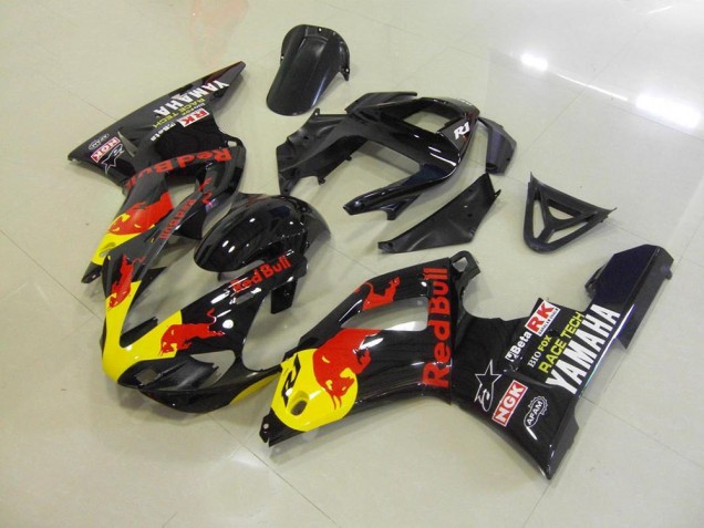 Yamaha R1 00-01 Motorrad Verkleidungen - Schwarzer Rot Bull Yamaha R1 00-01 Motorrad Verkleidungen - Schwarzer Rot Bull