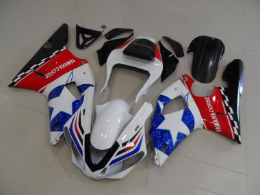 Yamaha R1 00-01 Motorrad Verkleidungen - Stern Flagge