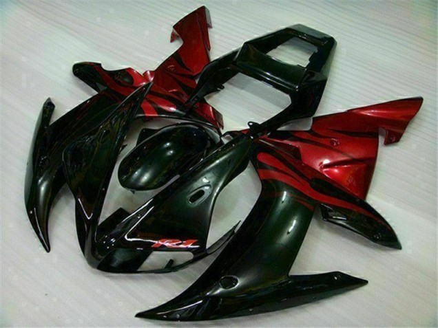Yamaha R1 02-03 Motorrad Verkleidung - Schwarz Rot Yamaha R1 02-03 Motorrad Verkleidung - Schwarz Rot