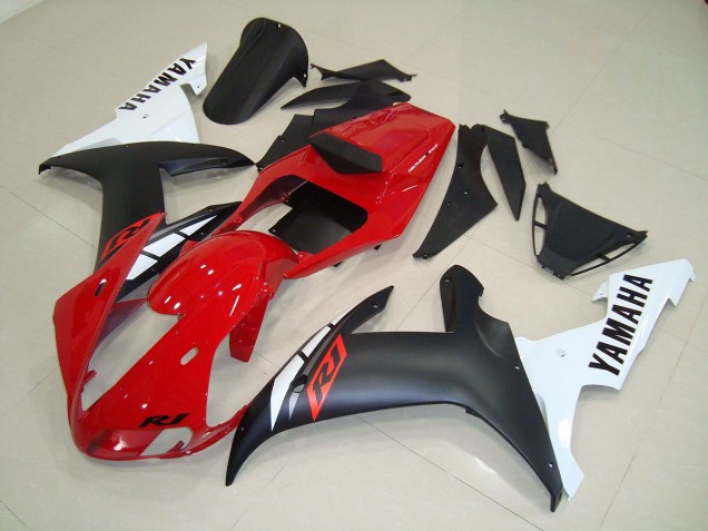 Yamaha R1 02-03 Motorrad Verkleidungen - Matt Schwarz Rot Yamaha R1 02-03 Motorrad Verkleidungen - Matt Schwarz Rot