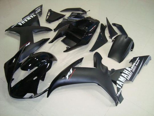 Yamaha R1 02-03 Motorrad Verkleidungen - Matt SchwarzWeiß Yamaha R1 02-03 Motorrad Verkleidungen - Matt SchwarzWeiß