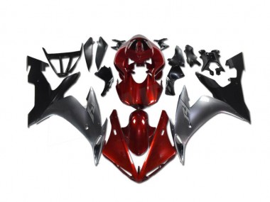 Yamaha R1 02-03 Motorrad Verkleidungen - Rot Grau Schwarz
