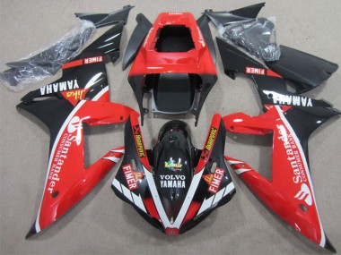 Yamaha R1 02-03 Motorrad Verkleidungen - Rot Schwarz SantUnder
