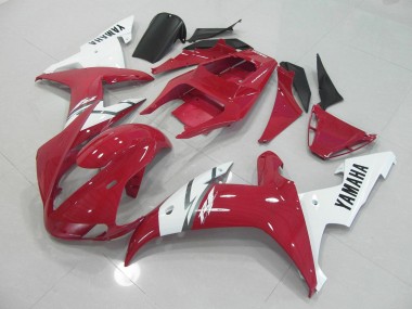 Yamaha R1 02-03 Motorrad Verkleidungen - Rot Weiß