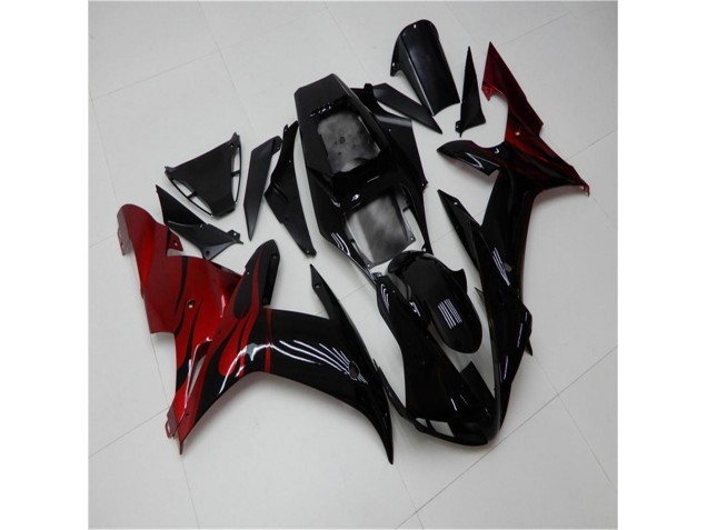 Yamaha R1 02-03 Motorrad Verkleidungen - Schwarz Rot Yamaha R1 02-03 Motorrad Verkleidungen - Schwarz Rot