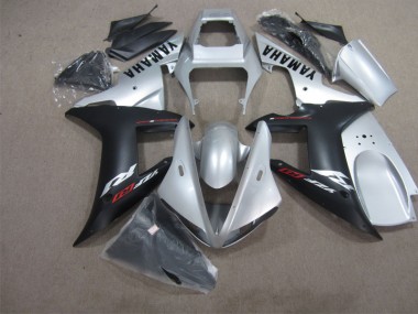 Yamaha R1 02-03 Motorrad Verkleidungen - Schwarz Silber
