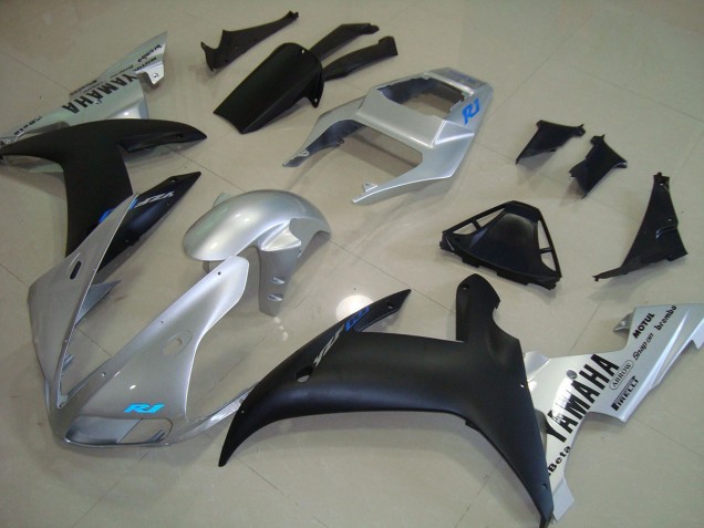 Yamaha R1 02-03 Motorrad Verkleidungen - Silber Blau Yamaha R1 02-03 Motorrad Verkleidungen - Silber Blau