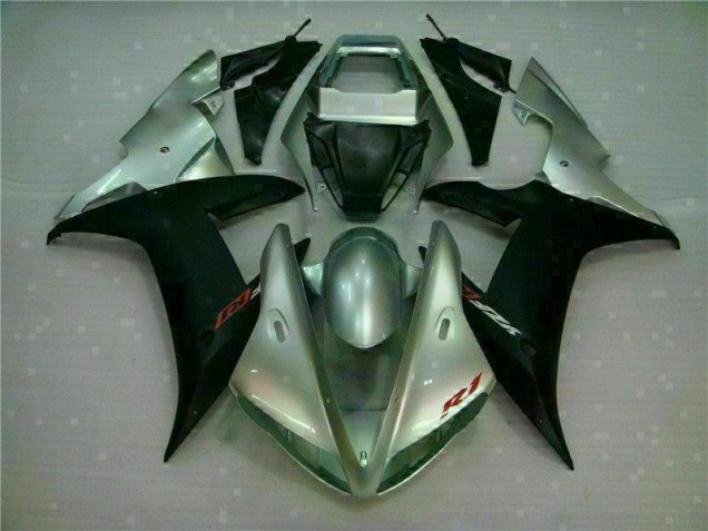 Yamaha R1 02-03 Motorrad Verkleidungen - Silber Schwarz Yamaha R1 02-03 Motorrad Verkleidungen - Silber Schwarz