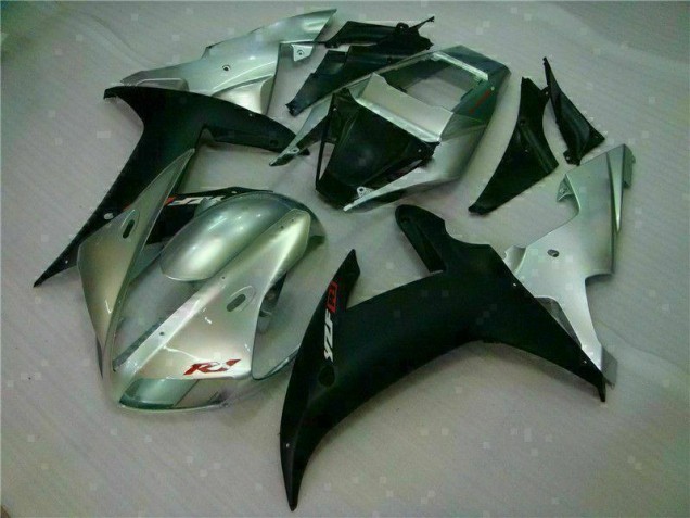Yamaha R1 02-03 Motorrad Verkleidungen - Silber Schwarz Yamaha R1 02-03 Motorrad Verkleidungen - Silber Schwarz