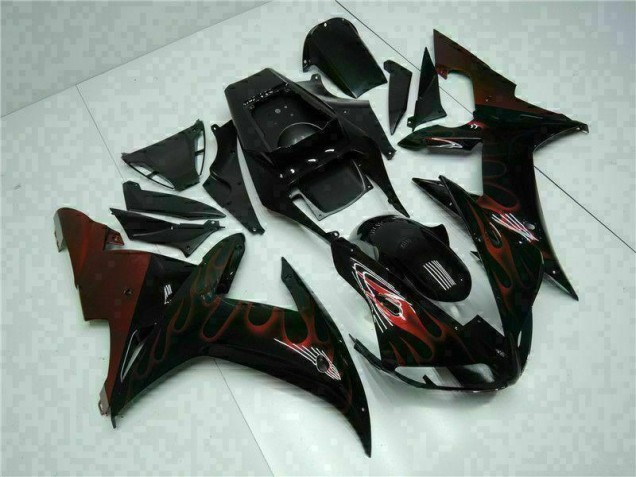 Yamaha R1 02-03 Motorrad VollVerkleidungen & Plastik - Schwarz Yamaha R1 02-03 Motorrad VollVerkleidungen & Plastik - Schwarz