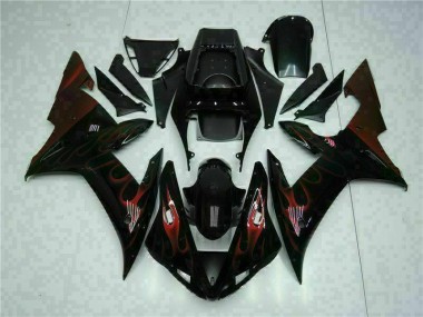 Yamaha R1 02-03 Motorrad VollVerkleidungen & Plastik - Schwarz