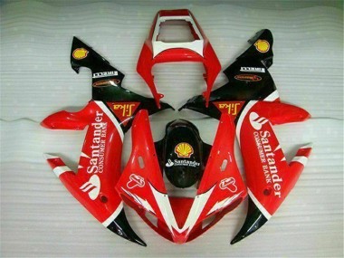 Yamaha R1 02-03 Motorrad Vollverkleidung - Rot