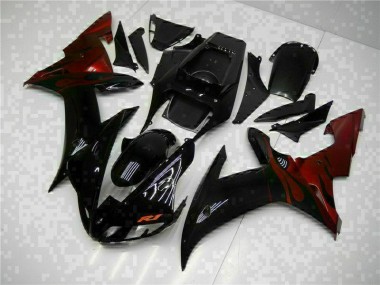 Yamaha R1 02-03 MotorradVerkleidungen Plastik Kits - Schwarz