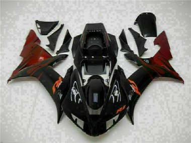 Yamaha R1 02-03 Verkleidungen - Schwarz