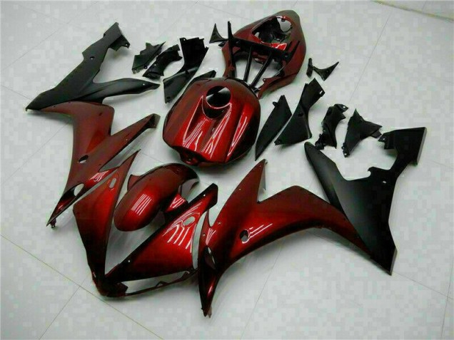 Yamaha R1 04-06 Motorrad Verkleidung - Rot Schwarz Yamaha R1 04-06 Motorrad Verkleidung - Rot Schwarz