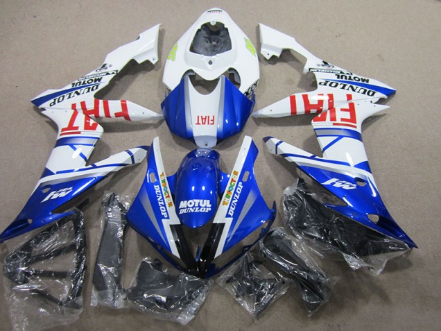 Yamaha R1 04-06 Motorrad Verkleidungen - Blau Weiß Motul Fiat Yamaha R1 04-06 Motorrad Verkleidungen - Blau Weiß Motul Fiat