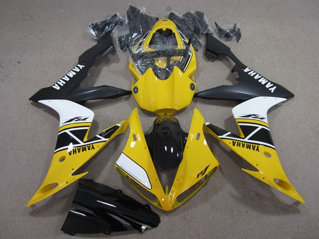 Yamaha R1 04-06 Motorrad Verkleidungen - Gelb Weiß Schwarz Yamaha R1 04-06 Motorrad Verkleidungen - Gelb Weiß Schwarz