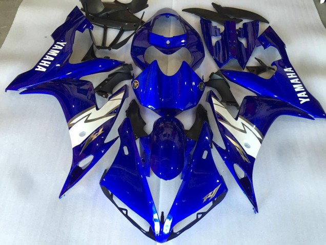 Yamaha R1 04-06 Motorrad Verkleidungen - Glänzend Blau Weiß Yamaha R1 04-06 Motorrad Verkleidungen - Glänzend Blau Weiß