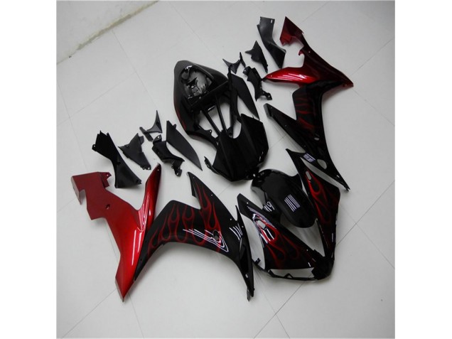 Yamaha R1 04-06 Motorrad Verkleidungen - Rot Schwarz Yamaha R1 04-06 Motorrad Verkleidungen - Rot Schwarz