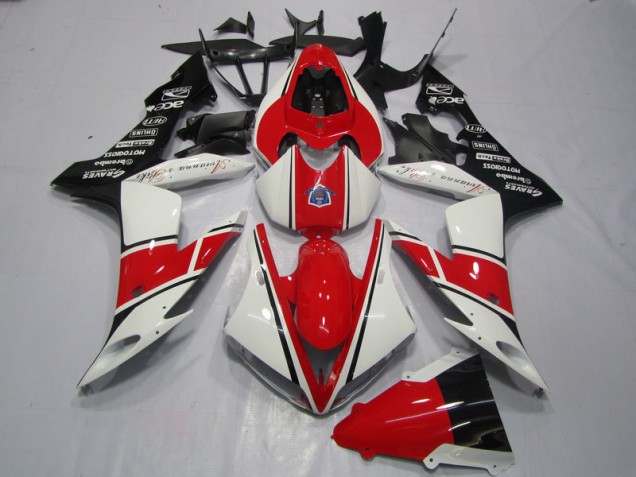 Yamaha R1 04-06 Motorrad Verkleidungen - Rot Weiß Schwarz Yamaha R1 04-06 Motorrad Verkleidungen - Rot Weiß Schwarz