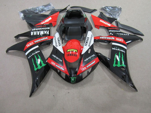 Yamaha R1 04-06 Motorrad Verkleidungen - Rot Weiß Schwarz Motul Yamaha R1 04-06 Motorrad Verkleidungen - Rot Weiß Schwarz Motul
