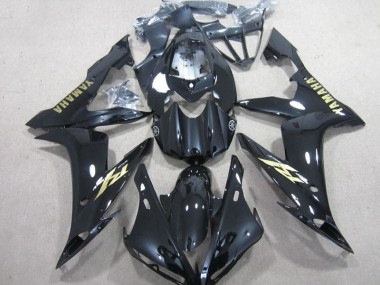 Yamaha R1 04-06 Motorrad Verkleidungen - Schwarz Weiß Gold Aufkleber