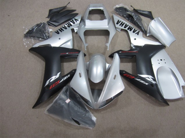 Yamaha R1 04-06 Motorrad Verkleidungen - Silber Schwarz Yamaha R1 04-06 Motorrad Verkleidungen - Silber Schwarz