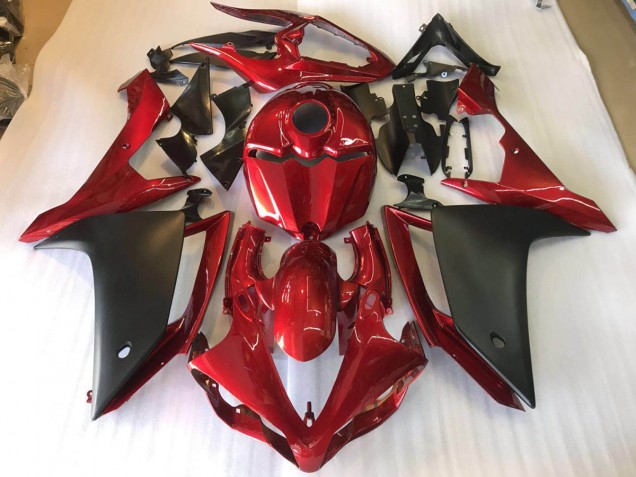 Yamaha R1 07-08 Motorrad Verkleidung - Matt Schwarz Rot Yamaha R1 07-08 Motorrad Verkleidung - Matt Schwarz Rot