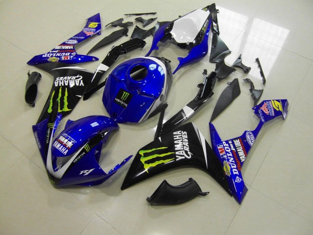 Yamaha R1 07-08 Motorrad Verkleidungen - Blau Monster