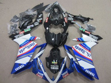 Yamaha R1 07-08 Motorrad Verkleidungen - Schwarz Weißes Sterilgarda